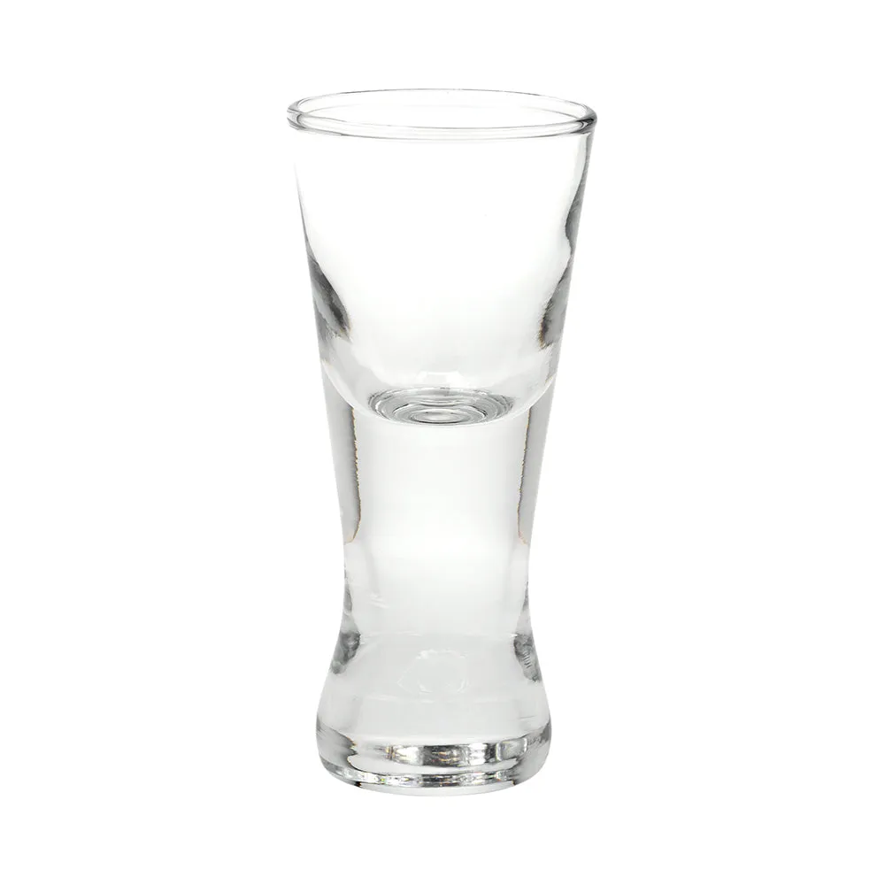 2 oz Concave Dessert Shot Glass - 1 3/4" x 1 3/4" x 4 1/4" - 6 count box