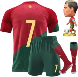#7 Boys' Soccer Jerseys Sports Team Training Uniform Boys and Girls Youth Shirts and Shorts Set