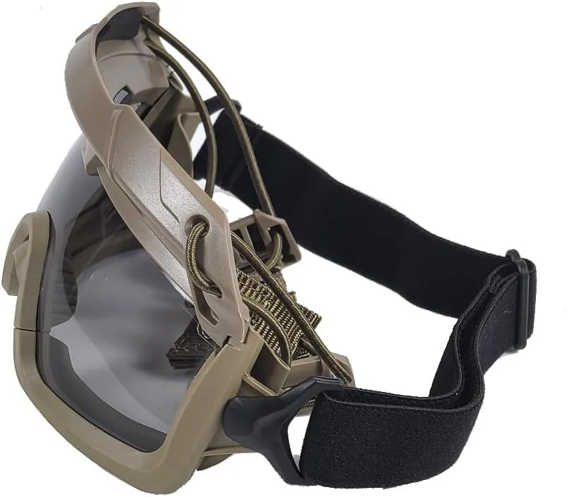 ATAIRSOFT Tactical Anti Fog Safety Protection 2 Modes Goggles Glasses for Airsoft Hiking Paintball Hunting