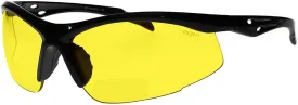 Bifocal Safety Glasses SB-9000 with Yellow Lenses,  1.50