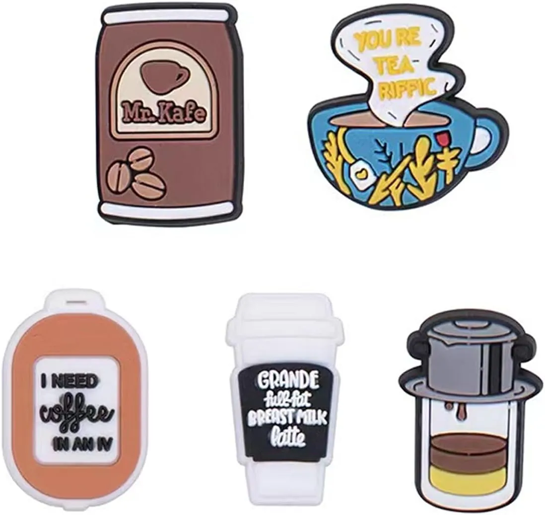 BOWNDY Different Shape Shoe Charms for Clog Decoration, Cute Pin, Bulk Pack, Random Assortment