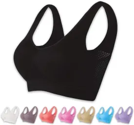 Breathable Cool Liftup Air Bra, 2024 New Sports Bra Large Size Air Bra, Comfortable Mesh Sports Bra for Women
