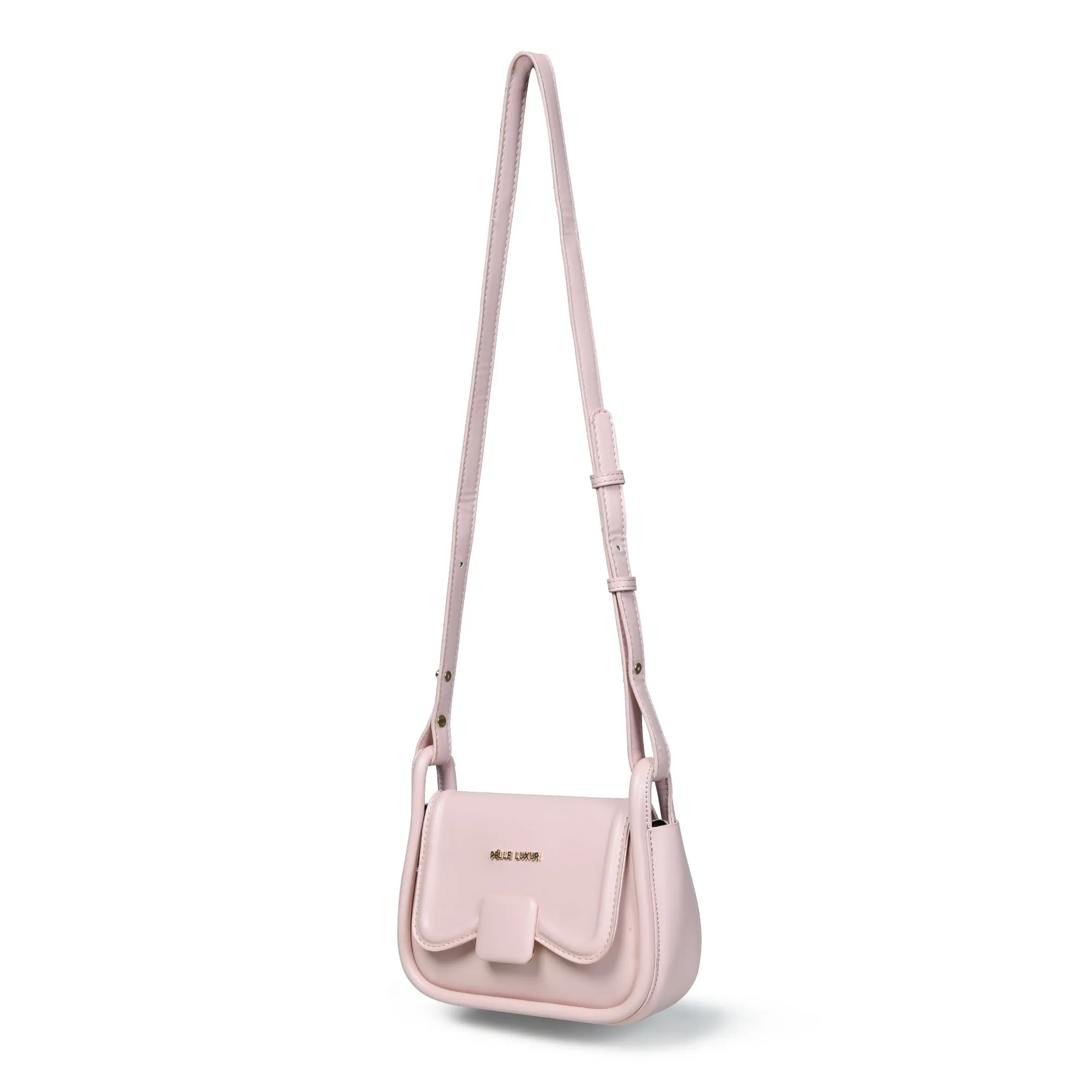 Chic and Functional Sling Bag in Trendy Colors(Baby Pink / Yellow)