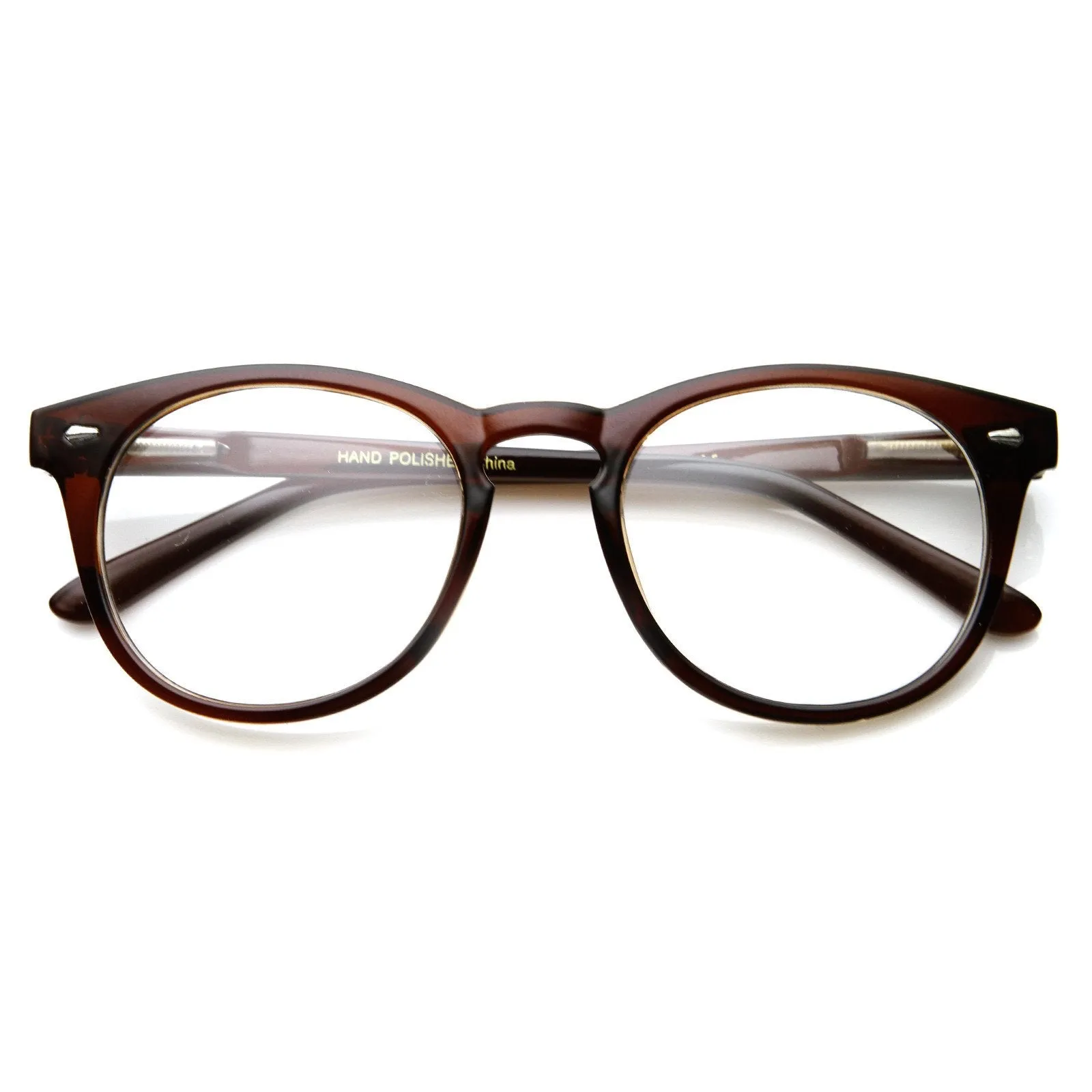 Classic Vintage Round P3 Clear Lens Optical Glasses