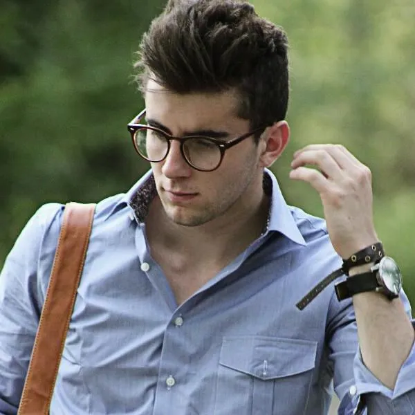 Classic Vintage Round P3 Clear Lens Optical Glasses