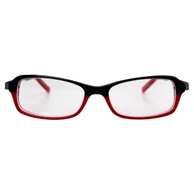 DON'T SPEAK Small Clear Rectangular 90s Vintage Glasses