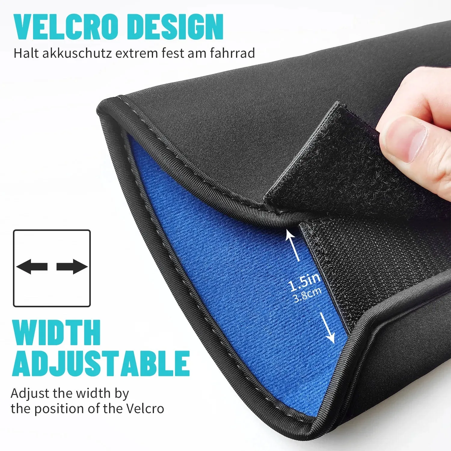 E-Bike Battery Protective Cover Dustproof Waterproof for Lithium Batteries in Downtube Protection