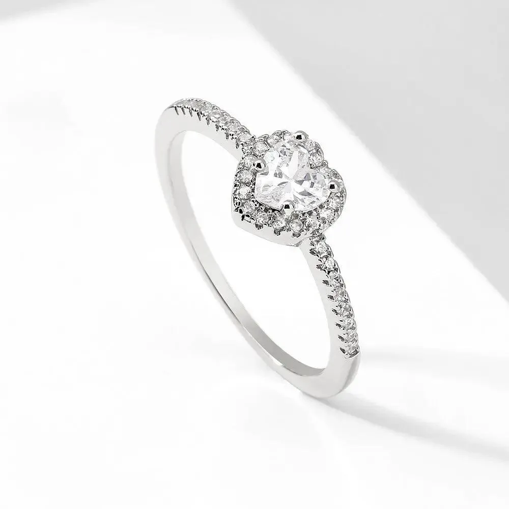 Exquisite Love Zircon Ring