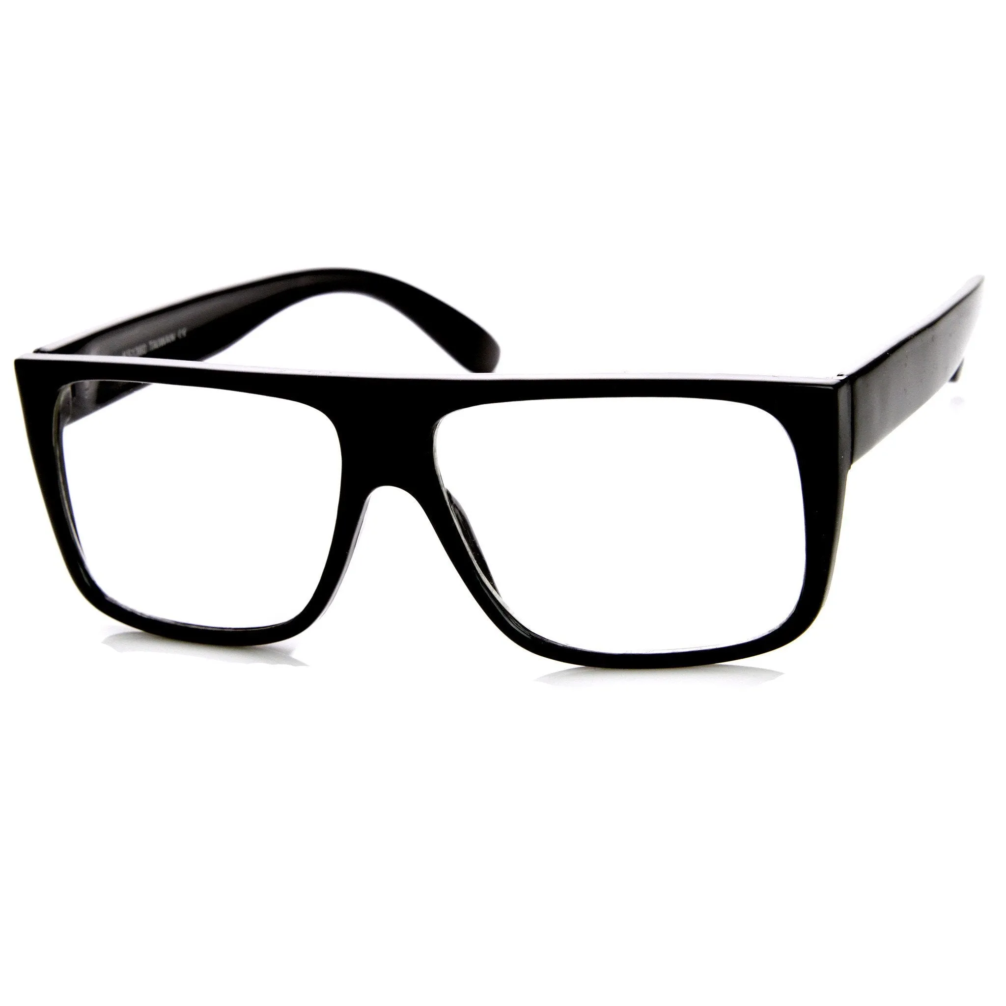 Flat Top Square Clear Lens Fashion Glasses 8807