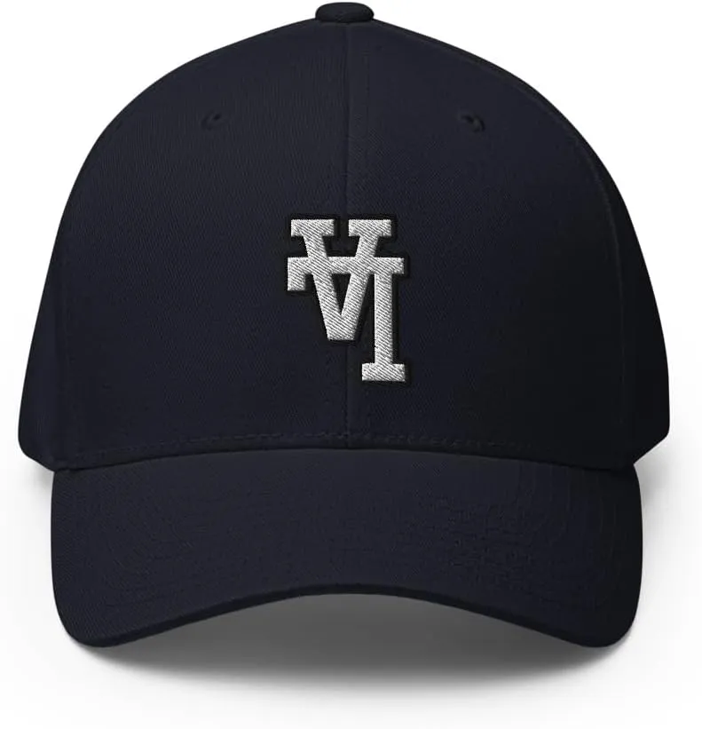 FX Upside Down LA Fitted Hat Embroidered Curved Bill Mid Crown Closed-Back Structured Los Angeles Twill Cap