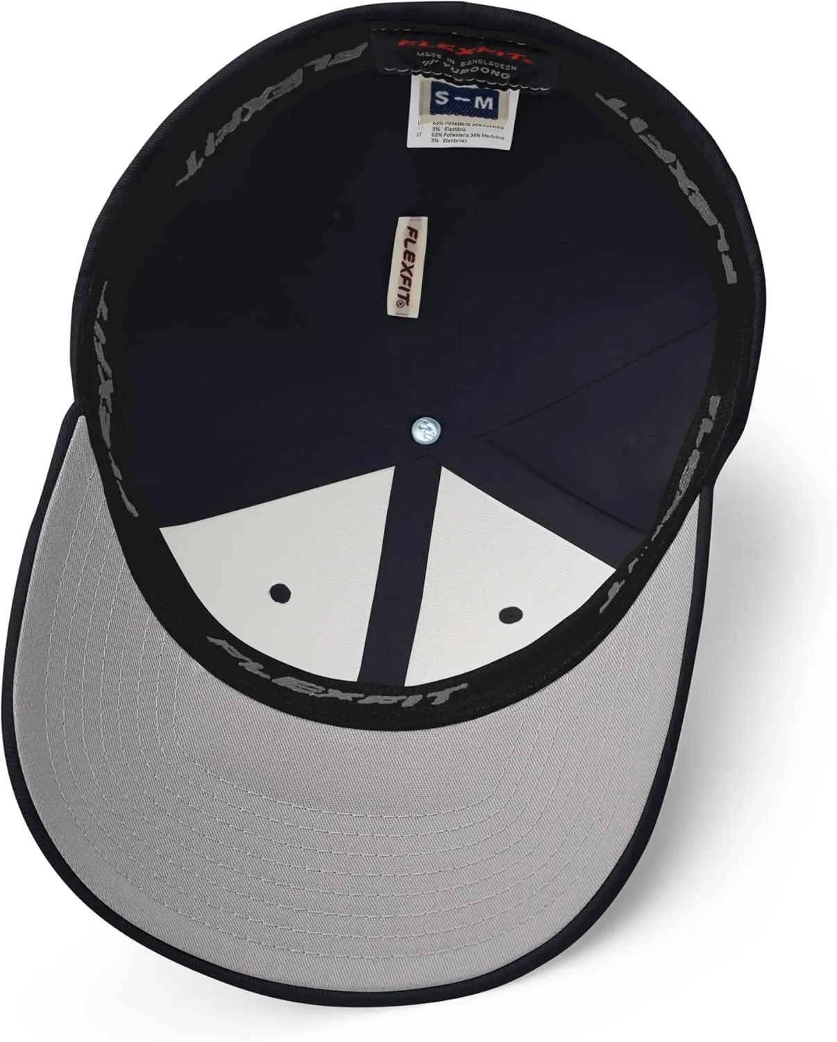 FX Upside Down LA Fitted Hat Embroidered Curved Bill Mid Crown Closed-Back Structured Los Angeles Twill Cap