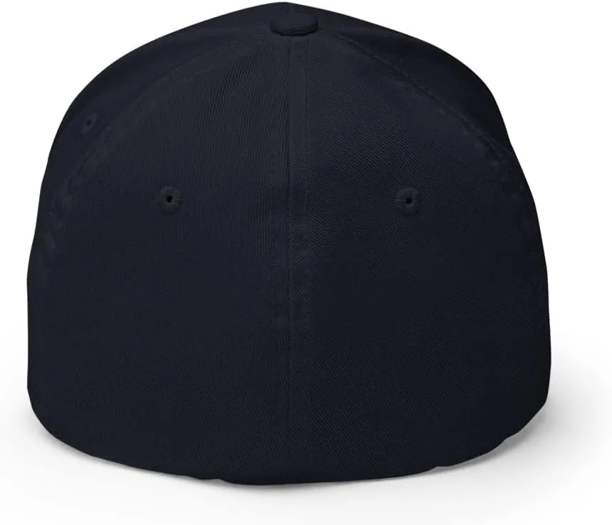 FX Upside Down LA Fitted Hat Embroidered Curved Bill Mid Crown Closed-Back Structured Los Angeles Twill Cap