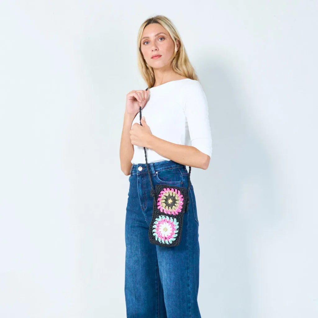 Handmade crochet crossbody bag wholesale