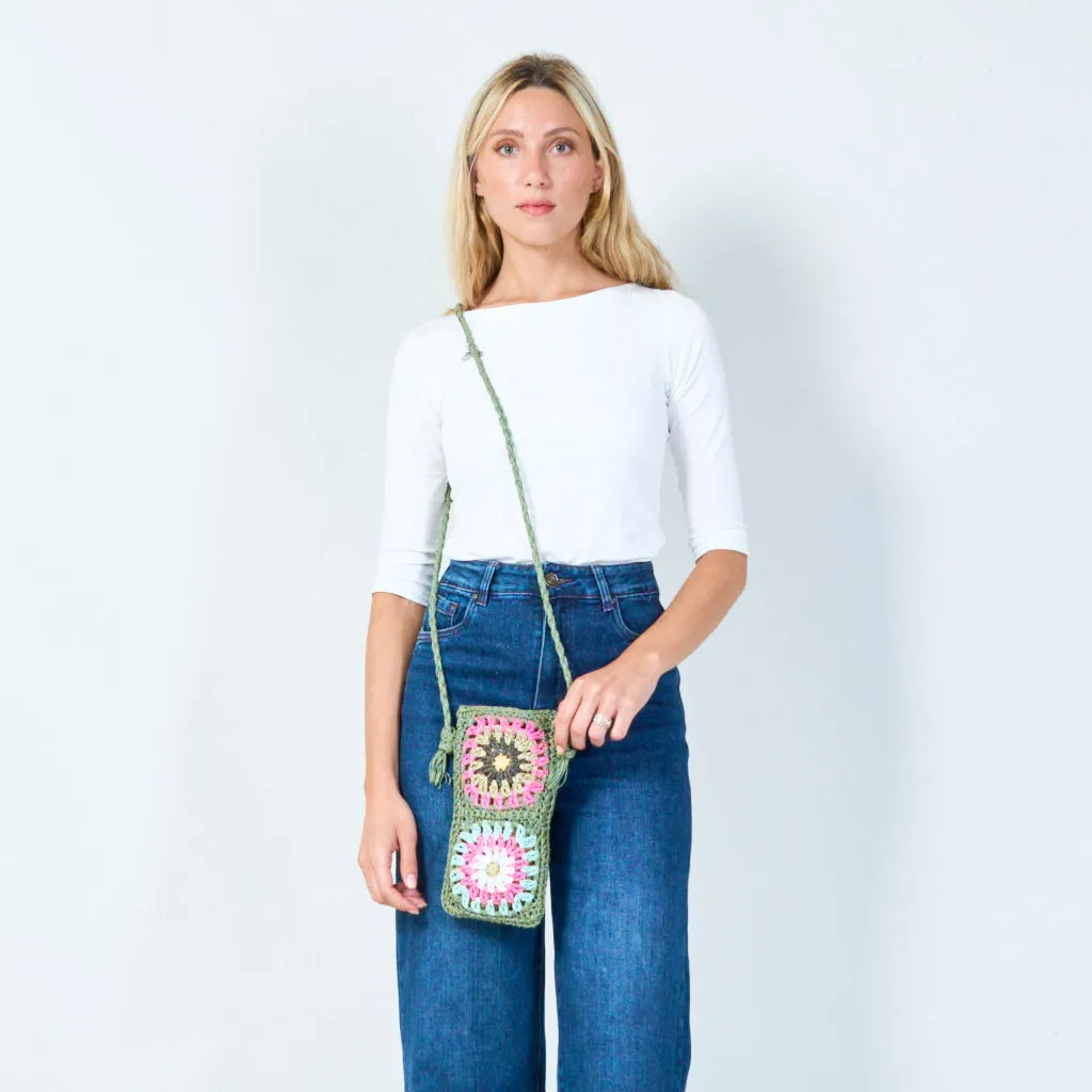 Handmade crochet crossbody bag wholesale