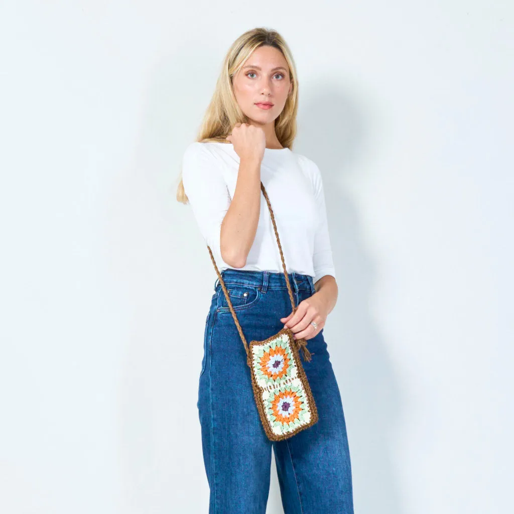 Handmade crochet crossbody bag wholesale
