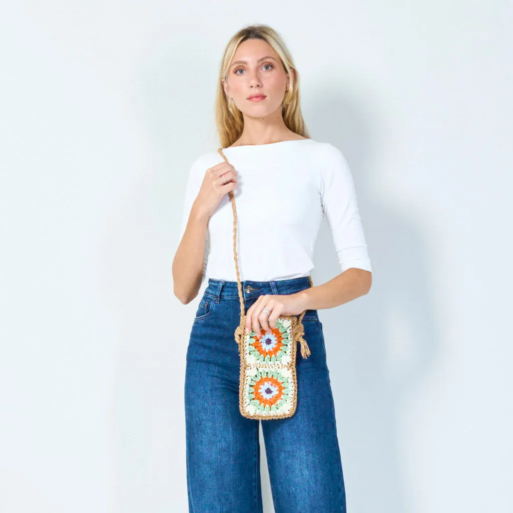 Handmade crochet crossbody bag wholesale