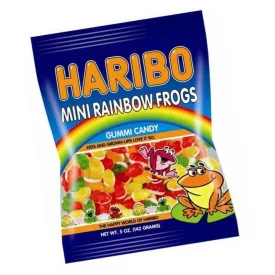 Haribo Gummi Mini Rainbow Frogs Bags