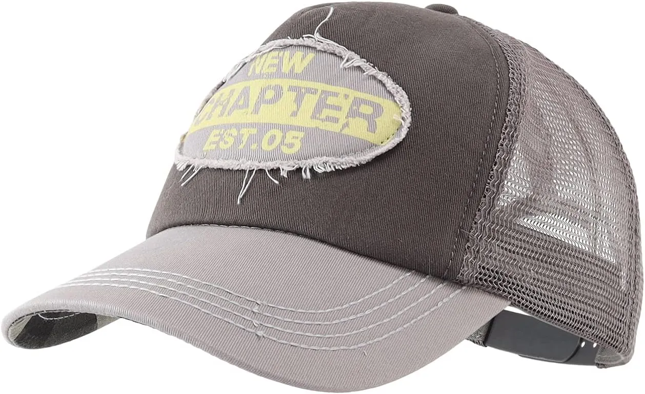 Home Prefer Men's Vintage Mesh Trucker Hat Outdoor Sport Summer Baseball Cap