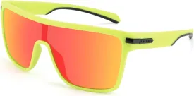 Karsaer Flat Top TR90 Polarized Sports Mens Sunglasses Vintage Square Cycling Running Fishing Golf Hiking Sports Glasses