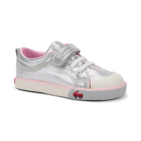 Kristin Sneaker - Silver/Pink