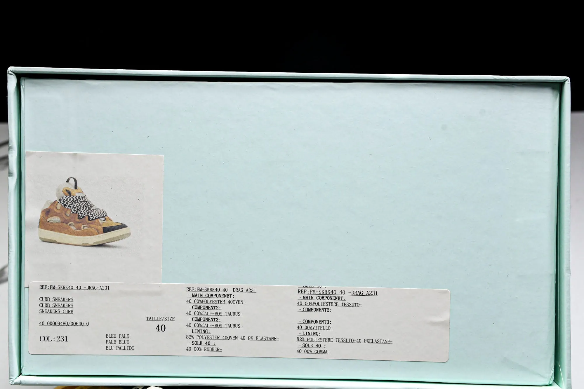 Lanvin Curb Sneaker 'Brown'