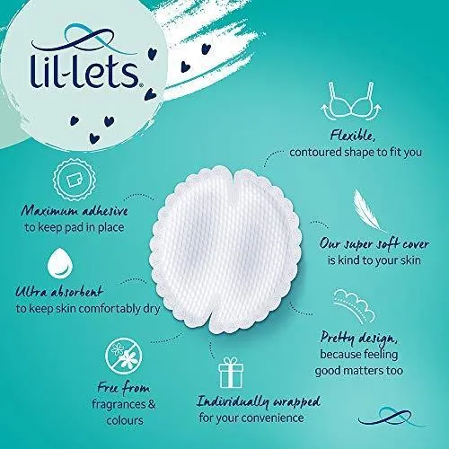 Lil-Lets Maternity Breast Pads, 120 x Disposable Nursing Pads