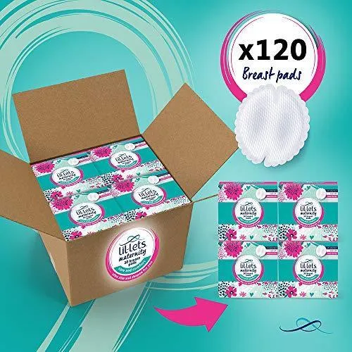 Lil-Lets Maternity Breast Pads, 120 x Disposable Nursing Pads