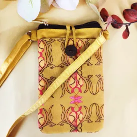Loop Mobile Sling Bag-Mustard Mughal