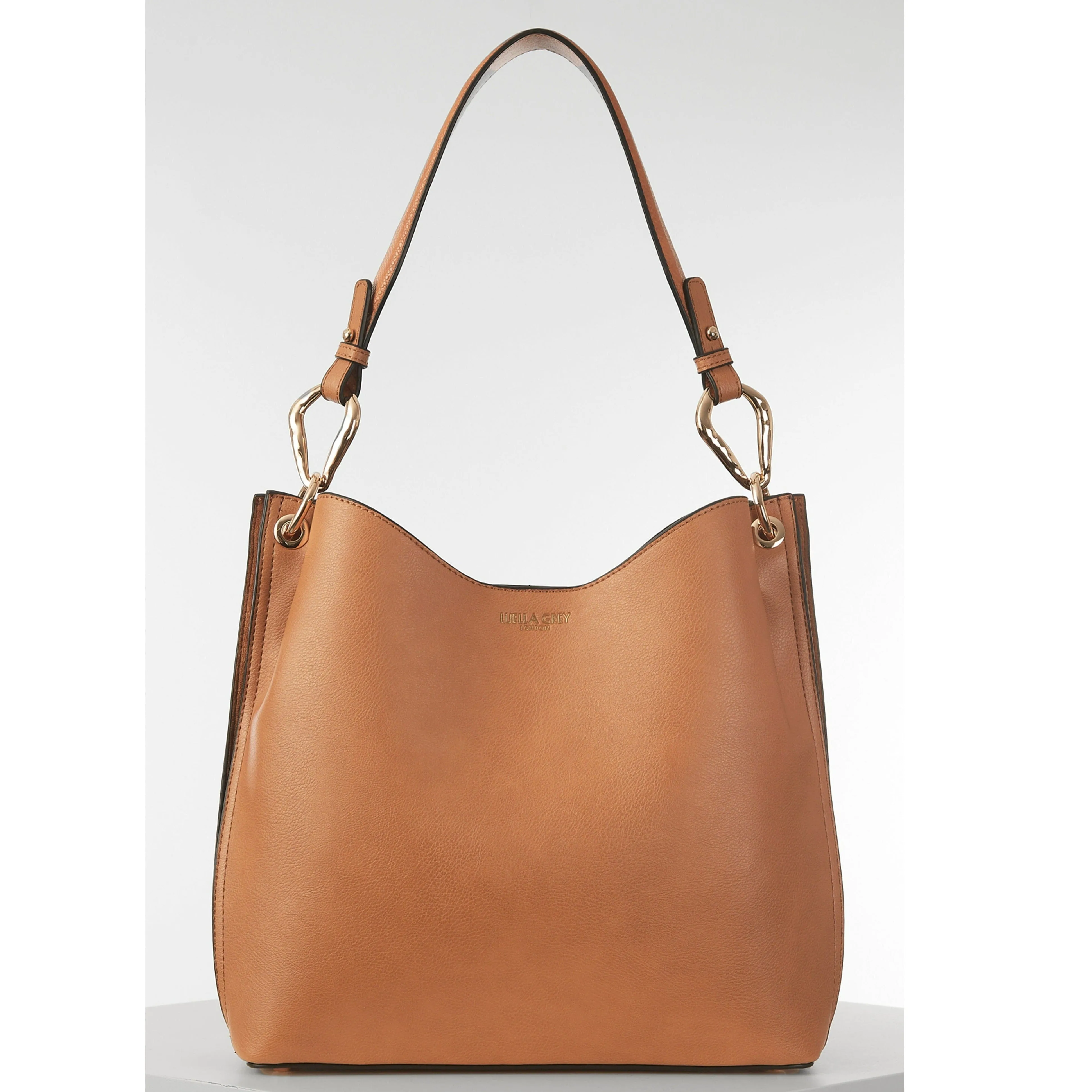 Luella Grey Phoebe Camel Molten Chain Hobo