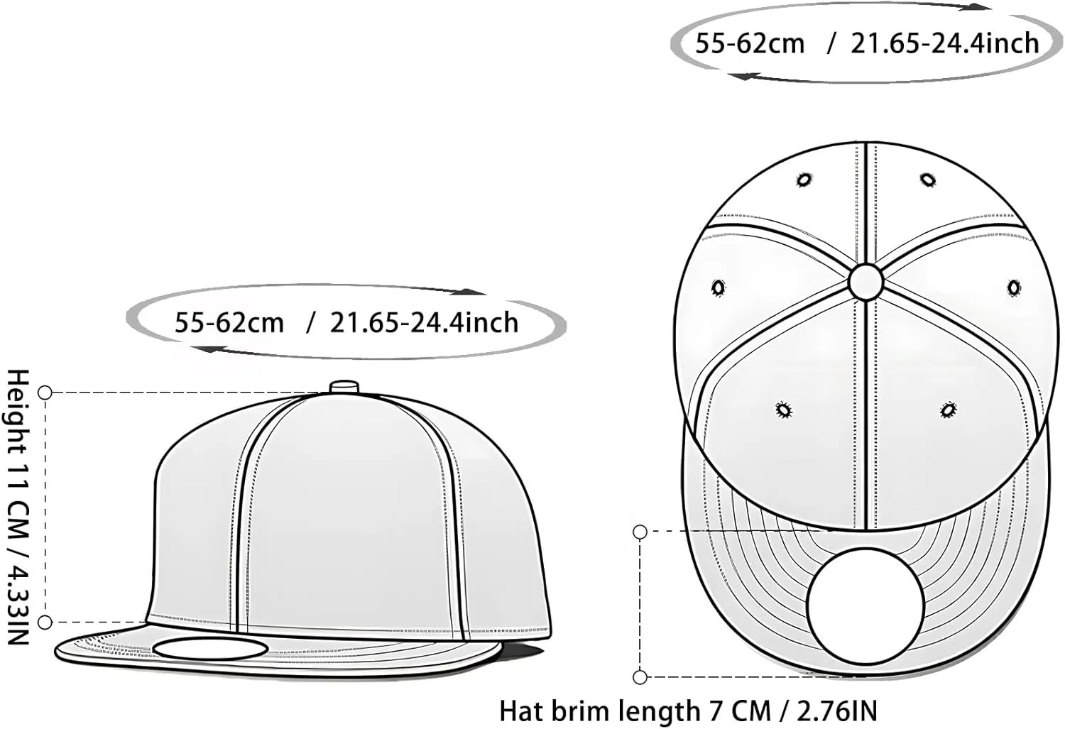 Men's Hip-hop Flat top Brimmed hat, Dollar Sign hat, Faux Leather Brim Hip-hop Baseball Cap
