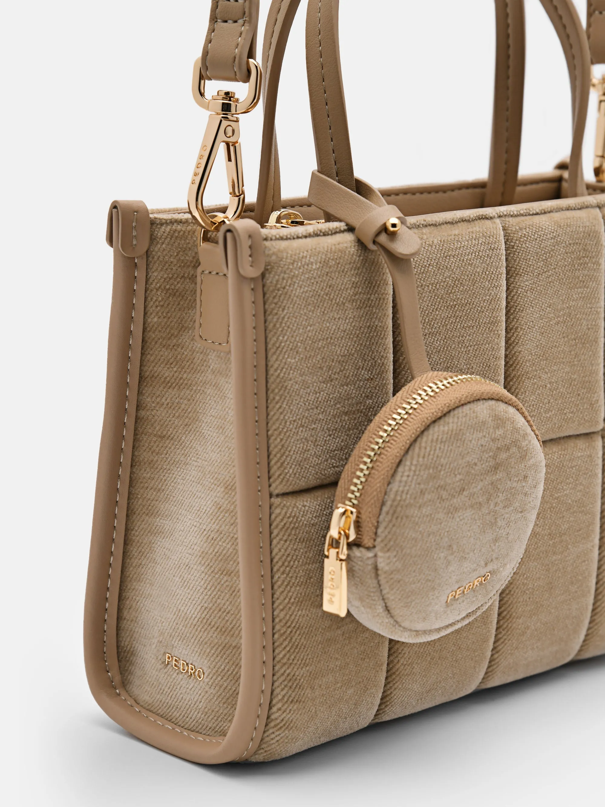Mini Corduroy Quilted Handbag