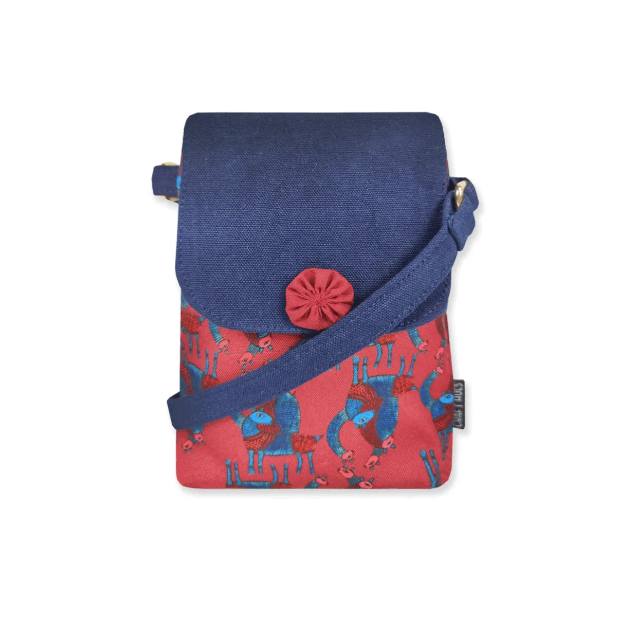 Mobile Sling Bag- Gond Red Deer