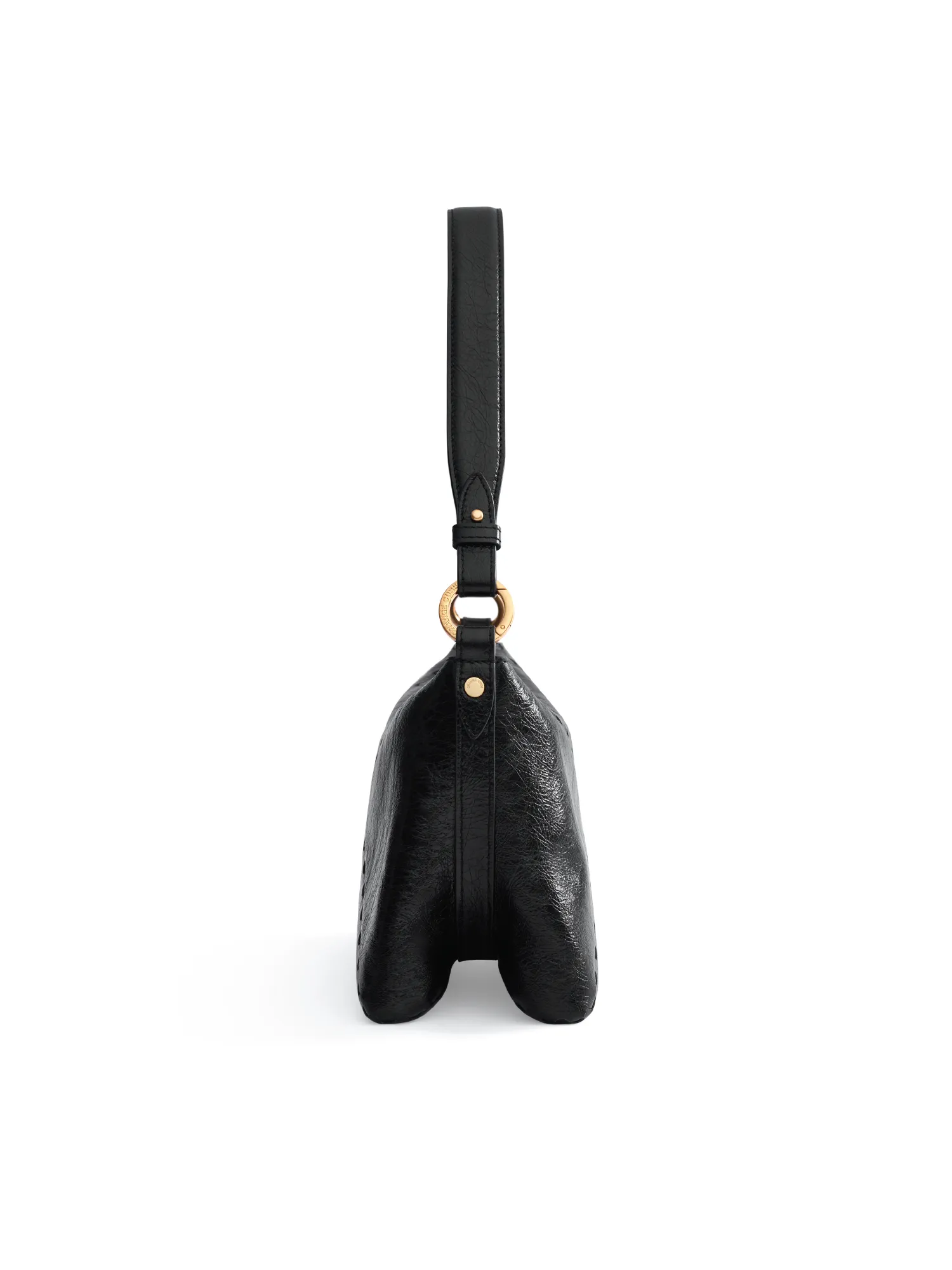 Mosaic Baguette Shoulder Bag - Black