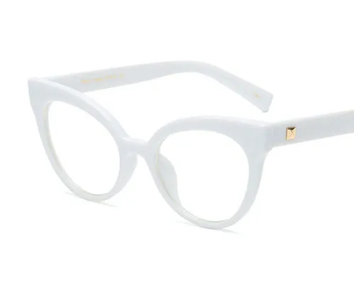 Navy Pastel Cat Eye Clear Vintage Style Glasses