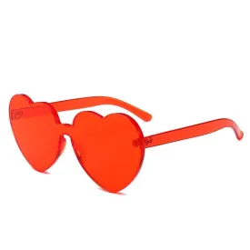 Red Fashion Shaped Sunglasses for Adults