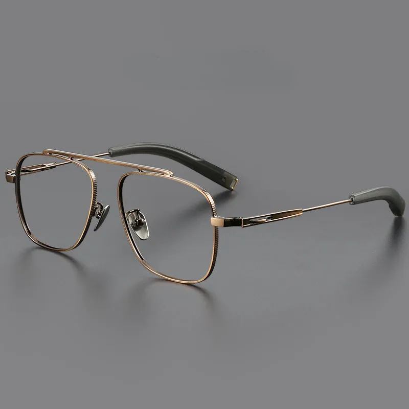 Retro Titanium Square Glasses Frame SM105