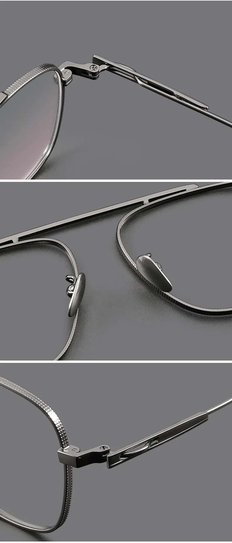 Retro Titanium Square Glasses Frame SM105