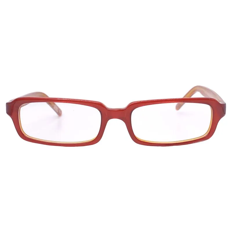 ROJO Bayonetta-Style Rectangular Clear Glasses