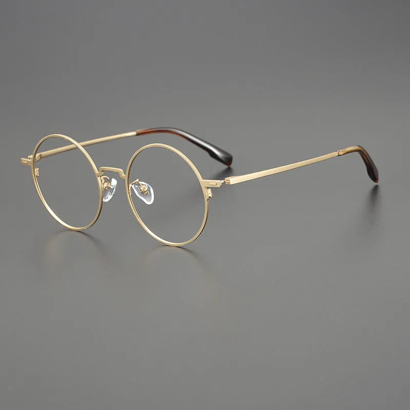Seraph Titanium Vintage Round Eyeglasses Frames