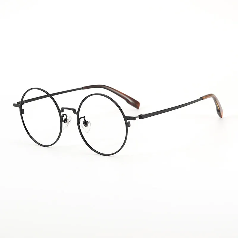 Seraph Titanium Vintage Round Eyeglasses Frames