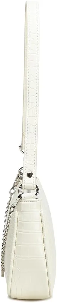 Small Purse for Women, Adjustable Shoulder Bags Crocodile Pattern Clutch Purse with Zipper Closure Retro