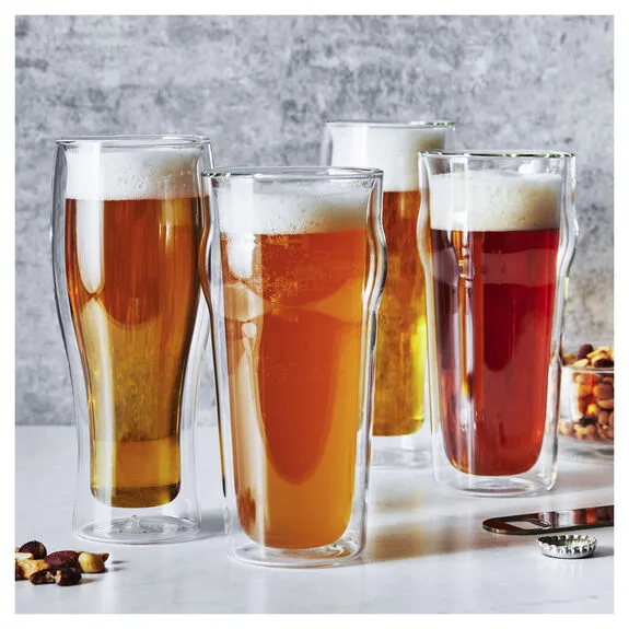 Sorrento Plus Double Wall 4-Piece Beer Glass Set