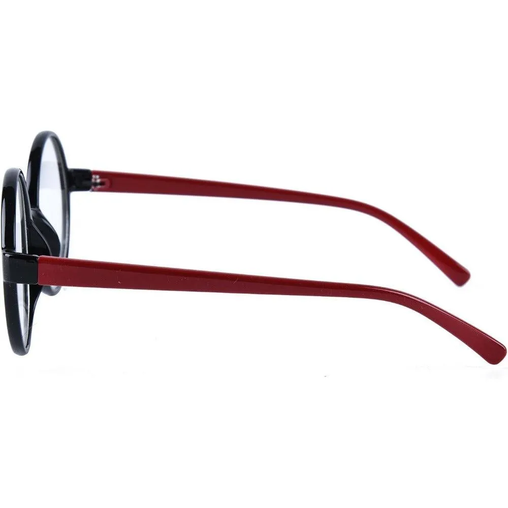 Stylish Plastic Round Eyeglasses A18003