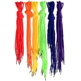 Sumind 60 Pieces Threading Laces Colored Creative Beading Laces for Threading Projects (Polyester Yarn)