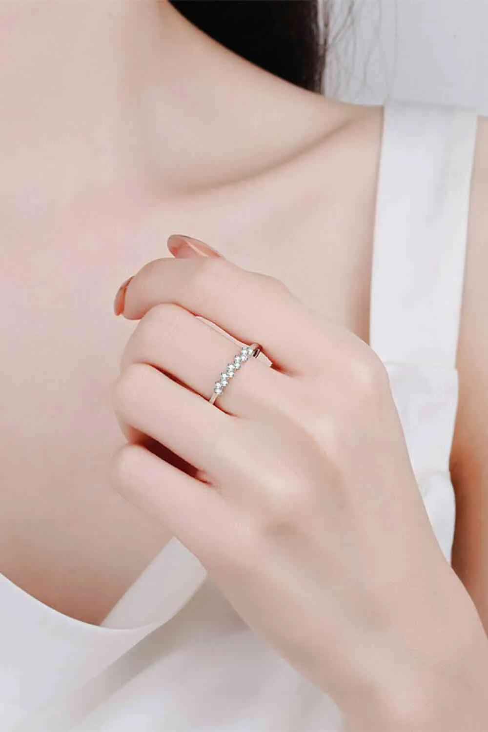 THE JUDY Delicate Moissanite Ring