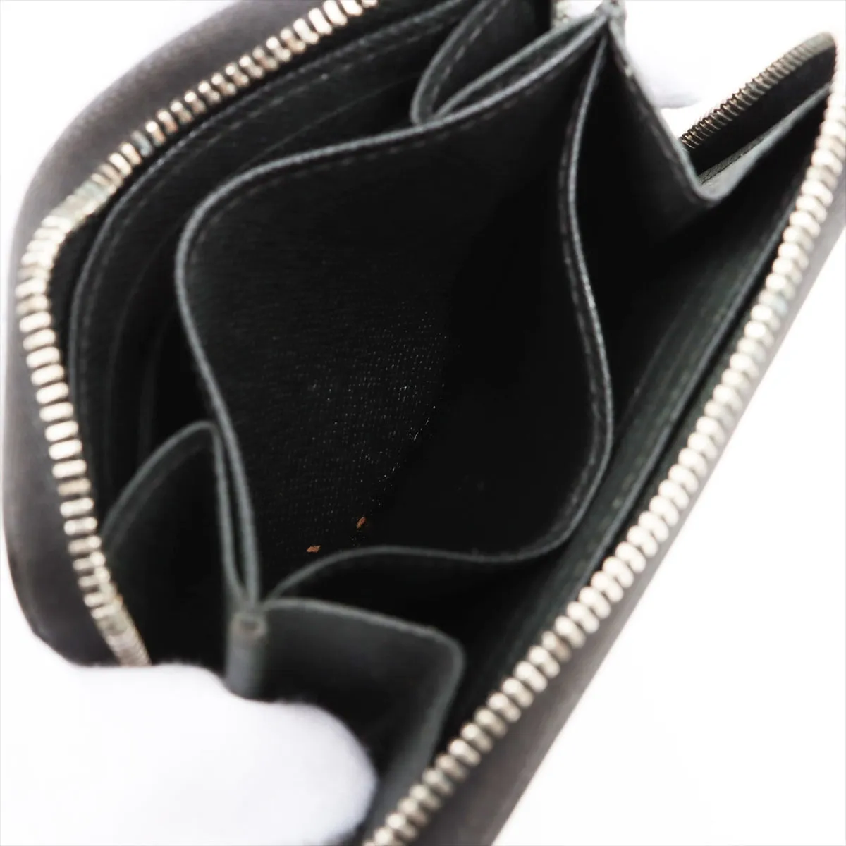 Trendy Inspired Louis Vuitton Epi Zippy Coin Purse Black