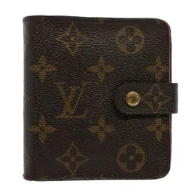 Trendy Inspired Louis Vuitton Monogram Compact Zip Wallet M61667 Lv Auth 53117