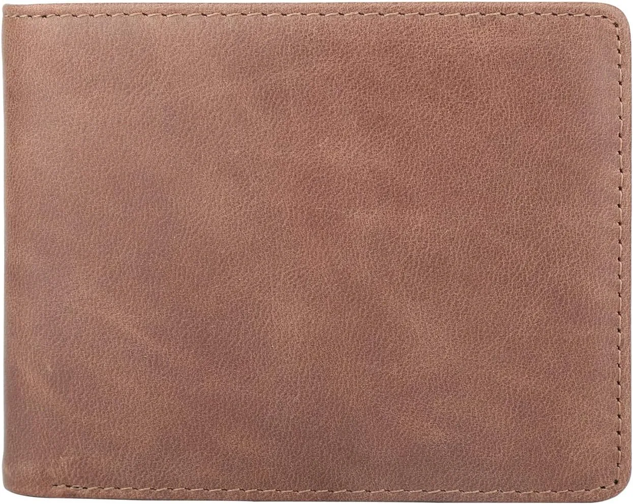 Wallet for Men-Genuine Leather RFID Blocking Bifold Stylish Wallet With 2 ID Window